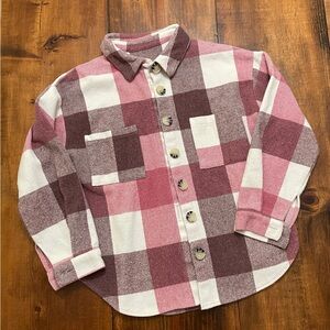 Red Plaid Shacket Fall Jacket Womens Medium